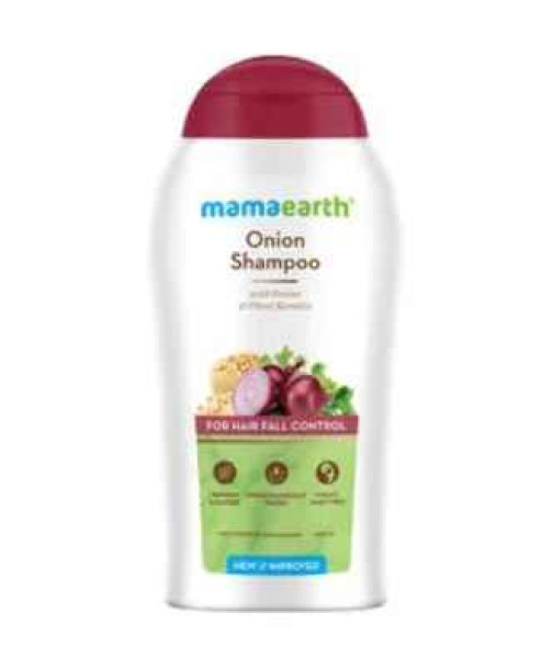 Mamaearth Onion Shampoo with onion &plant keratin 200 ml